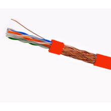 SFTP CAT6 LSZH Kabel Fluke getestet Soild Bare Kupfer rot